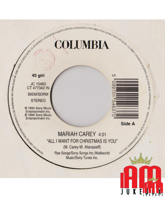 All I Want For Christmas Is You Paradise [Mariah Carey,...] - Vinyl 7", 45 RPM, Jukebox [product.brand] 1 - Shop I'm Jukebox 