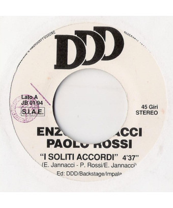 I Soliti Accordi   L'Ascensore [Enzo Jannacci,...] - Vinyl 7", 45 RPM, Stereo