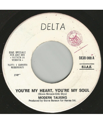 You're My Heart, You're My Soul   Faces [Modern Talking,...] - Vinyl 7", 45 RPM, Jukebox