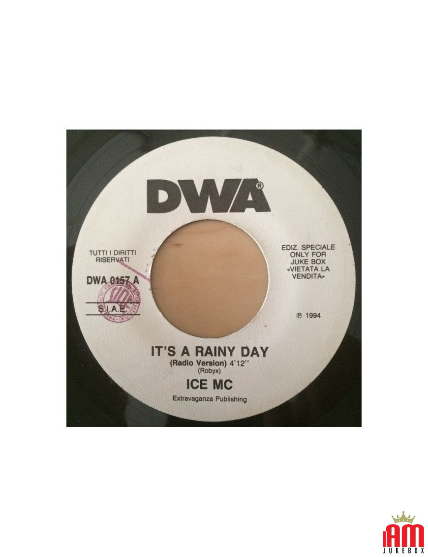 It's A Rainy Day Open Your Heart (Radio Edit) [ICE MC,...] - Vinyl 7", 45 RPM, Jukebox [product.brand] 1 - Shop I'm Jukebox 