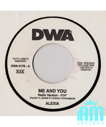 Me And You (Radio Version) Bad Boy (DWA Radio) [Alexia,...] - Vinyle 7", 45 RPM, Jukebox [product.brand] 1 - Shop I'm Jukebox 
