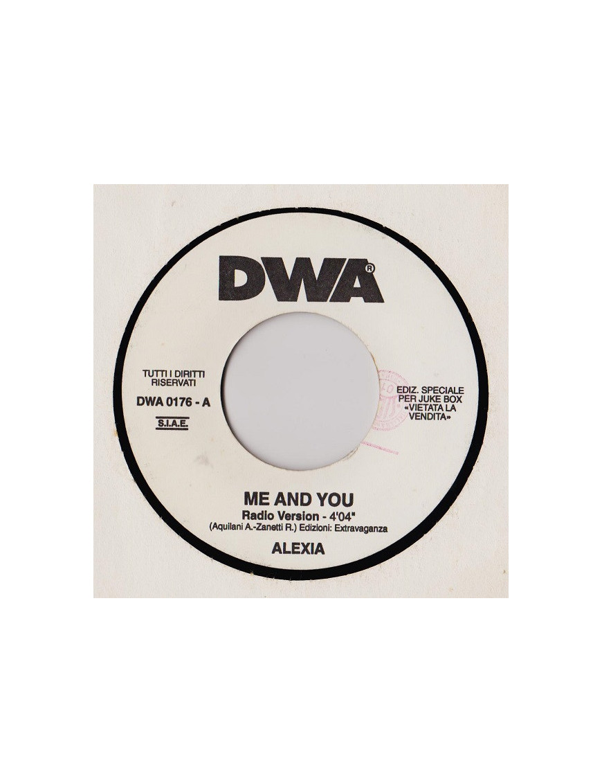 Me And You (Radio Version) Bad Boy (DWA Radio) [Alexia,...] - Vinyl 7", 45 RPM, Jukebox [product.brand] 1 - Shop I'm Jukebox 