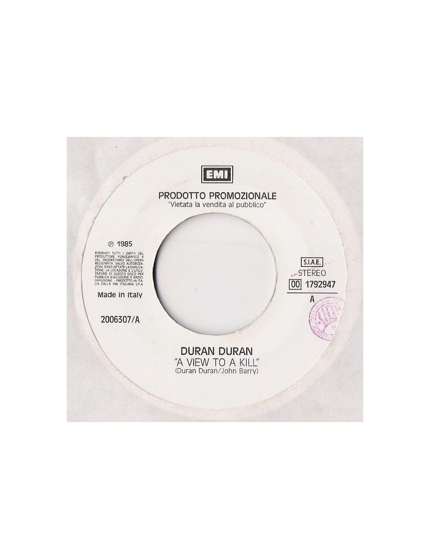A View To A Kill Kayleigh [Duran Duran,...] - Vinyl 7", 45 RPM, Promo, Stéréo [product.brand] 1 - Shop I'm Jukebox 