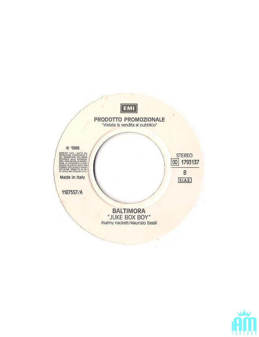 Juke Box Boy Don't You Love Me Anymore [Baltimora,...] - Vinyle 7", 45 RPM, Promo, Stéréo [product.brand] 1 - Shop I'm Jukebox 