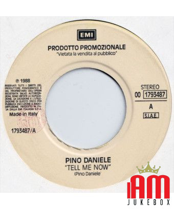 Tell Me Now Tears Run Rings [Pino Daniele,...] - Vinyl 7", 45 RPM, Promo [product.brand] 1 - Shop I'm Jukebox 