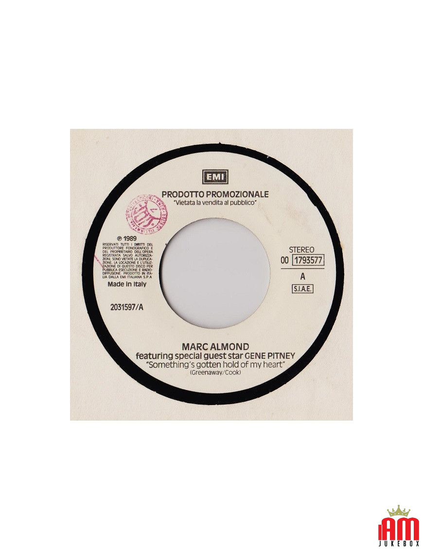 Something's Gotten Hold Of My Heart Edge Of A Broken Heart (Edit) [Marc Almond,...] - Vinyl 7", 45 RPM, Promo [product.brand] 1 