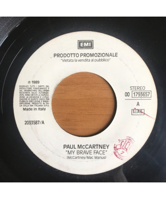 My Brave Face   Miss You Like Crazy [Paul McCartney,...] - Vinyl 7", 45 RPM, Promo