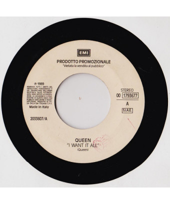 I Want It All Satisfied [Queen,...] – Vinyl 7", 45 RPM, Promo [product.brand] 1 - Shop I'm Jukebox 