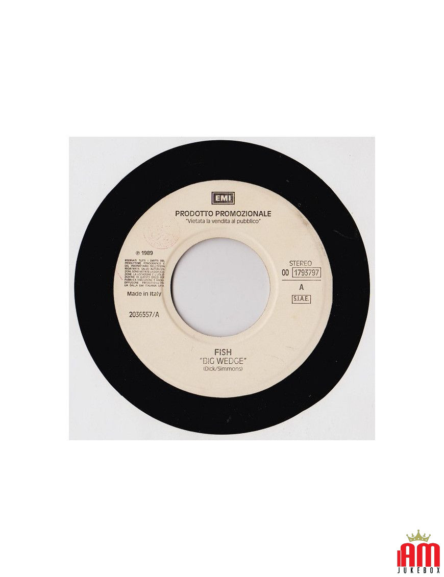 Big Wedge Steamy Windows [Fish,...] - Vinyle 7", 45 RPM, Promo [product.brand] 1 - Shop I'm Jukebox 