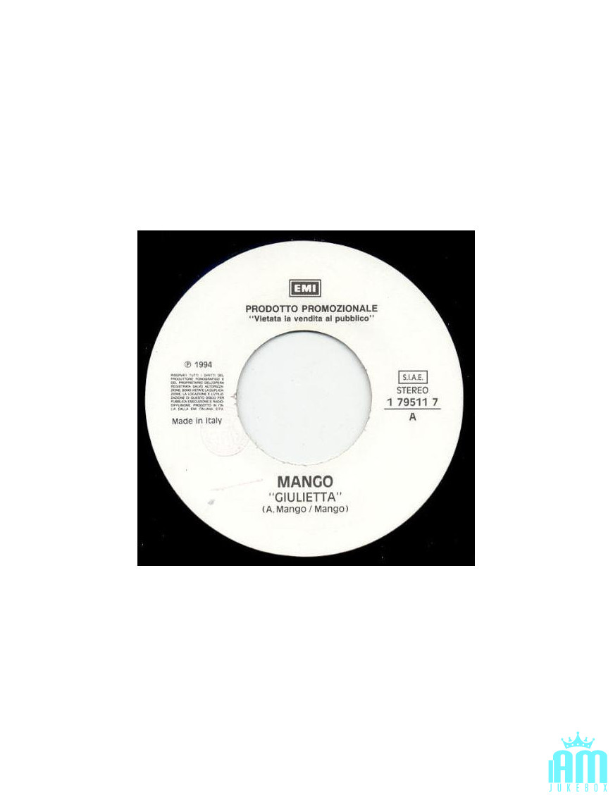 Juliet Crash! Boom! Bang! [Mango (2),...] - Vinyl 7", Promo, Stereo [product.brand] 1 - Shop I'm Jukebox 