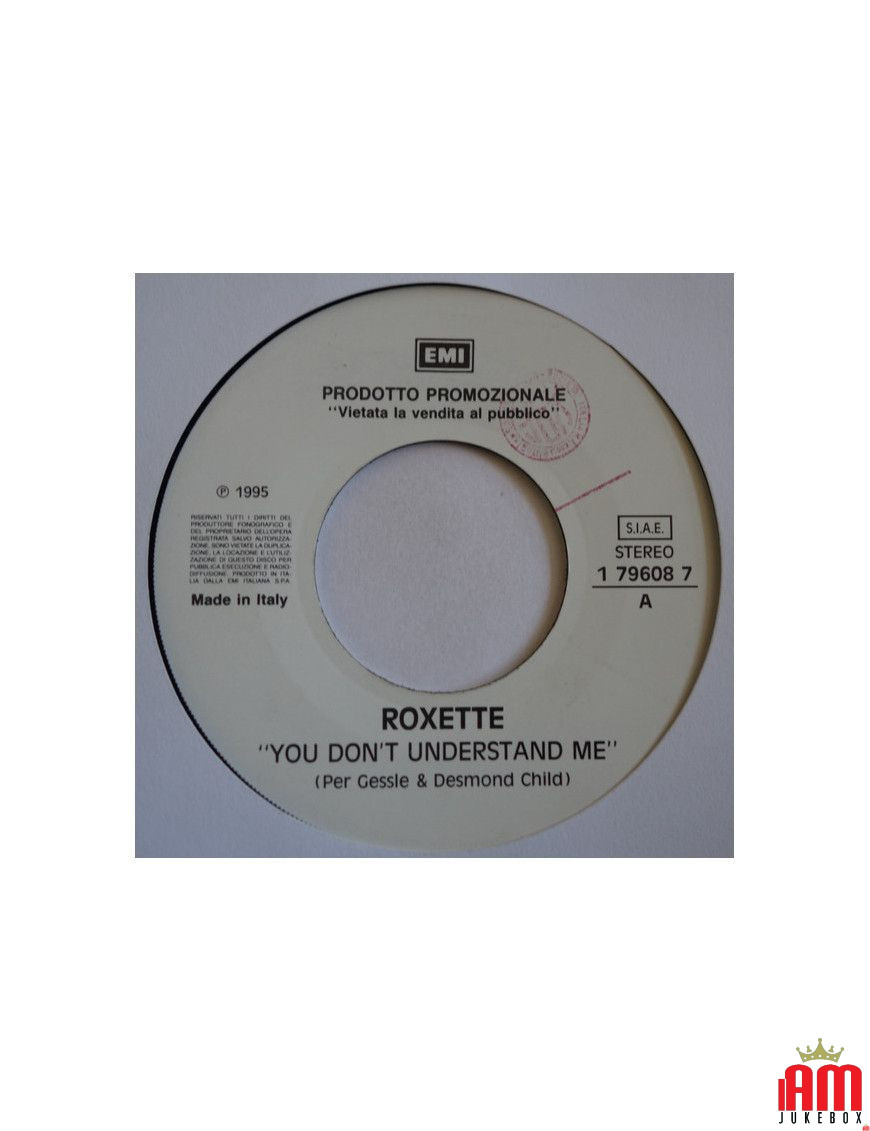 You Don't Understand Me Power Of A Woman [Roxette,...] - Vinyl 7", 45 RPM, Promo [product.brand] 1 - Shop I'm Jukebox 