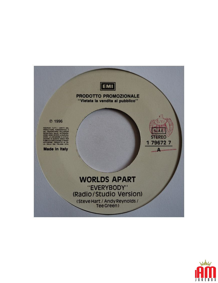 Everybody (Radio Studio Version) You Don't Fool Me (Edit Version) [Worlds Apart,...] - Vinyl 7", 45 RPM, Promo [product.brand] 1