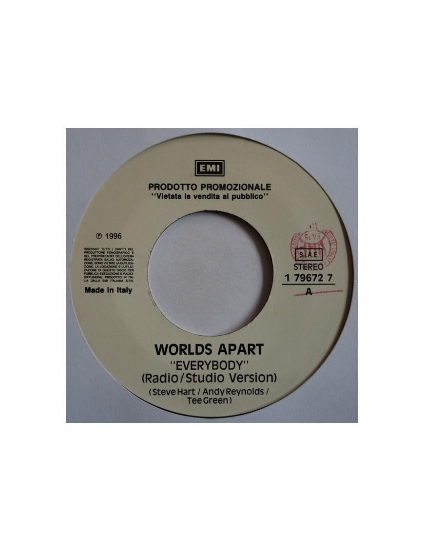Everybody (Radio   Studio Version)   You Don't Fool Me (Edit Version) [Worlds Apart,...] - Vinyl 7", 45 RPM, Promo