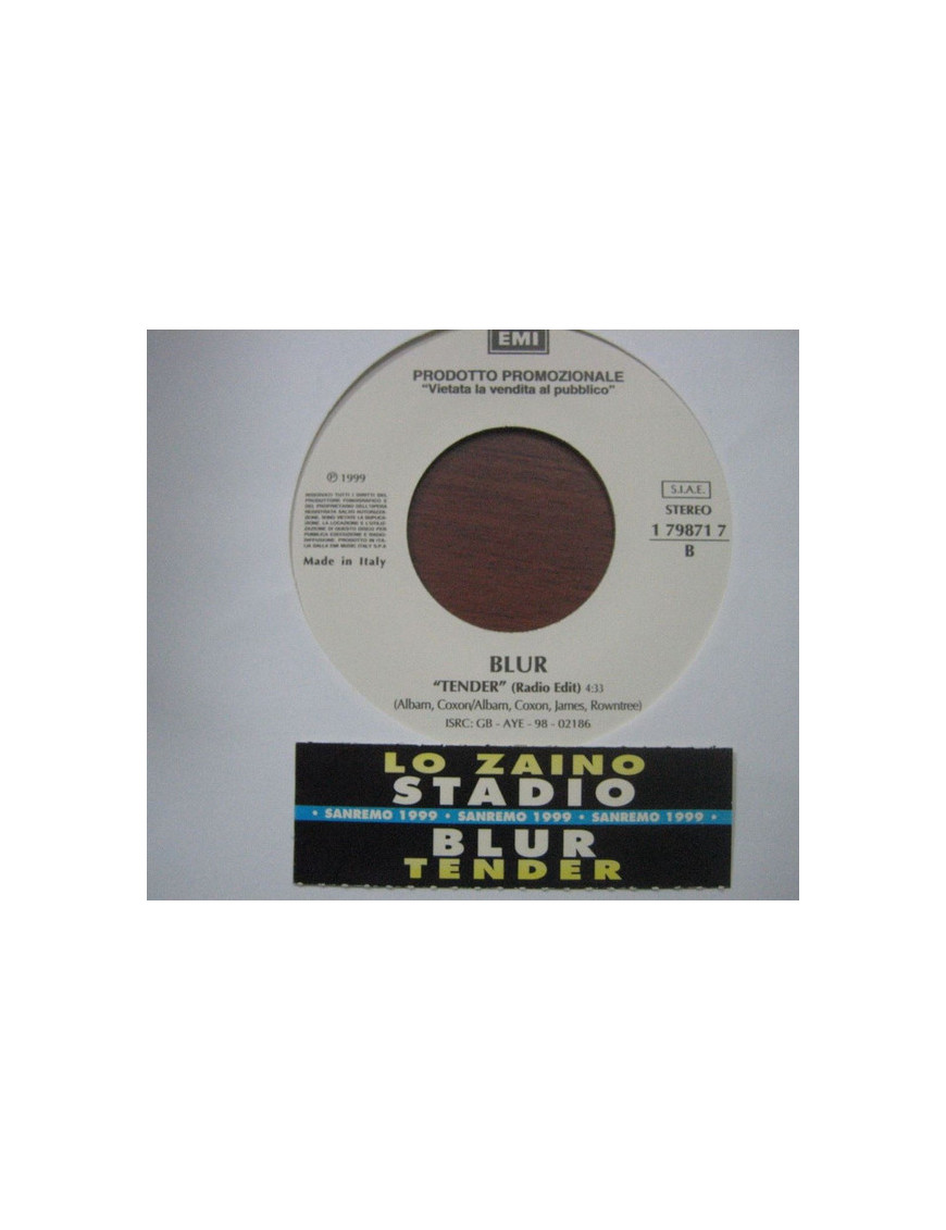 Lo Zaino Tender [Stadio,...] - Vinyl 7", 45 RPM, Jukebox, Promo [product.brand] 1 - Shop I'm Jukebox 