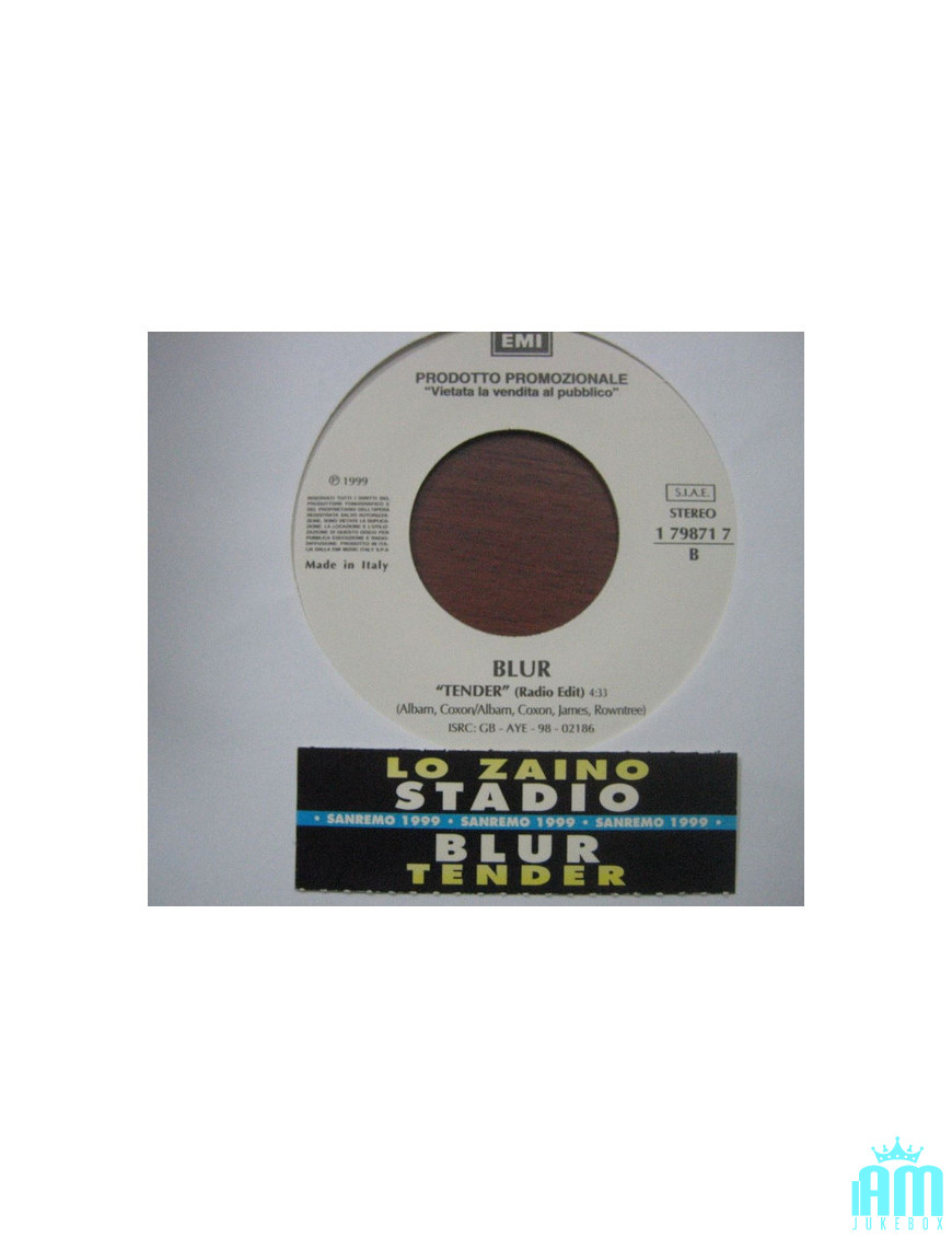 Lo Zaino Tender [Stadio,...] - Vinyle 7", 45 RPM, Jukebox, Promo [product.brand] 1 - Shop I'm Jukebox 