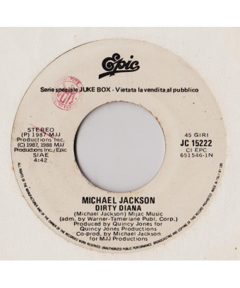 Dirty Diana   Love Is Stronger Than Pride [Michael Jackson,...] - Vinyl 7", 45 RPM, Jukebox