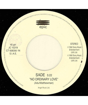 No Ordinary Love   Someone To Hold [Sade,...] - Vinyl 7", 45 RPM, Jukebox