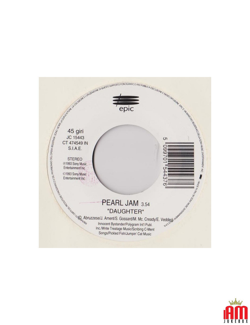 Fille Arrête de m'aimer, arrête de t'aimer [Pearl Jam,...] - Vinyl 7", 45 RPM, Jukebox [product.brand] 1 - Shop I'm Jukebox 