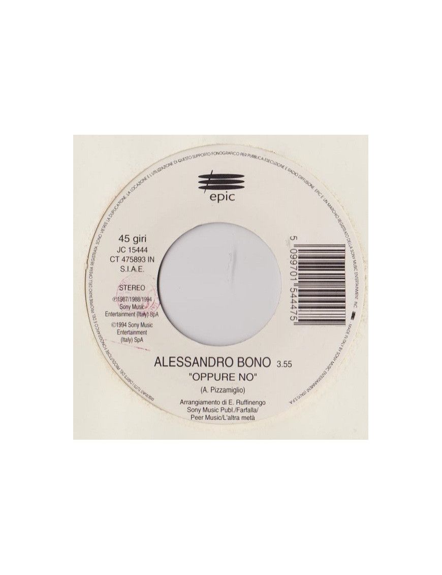 Or No Amare, Amare [Alessandro Bono,...] - Vinyl 7", 45 RPM, Stereo [product.brand] 1 - Shop I'm Jukebox 