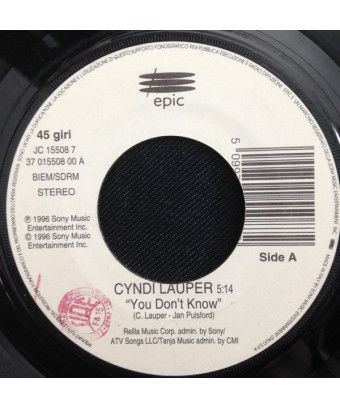 Vous ne savez pas dans le ghetto [Cyndi Lauper,...] - Vinyl 7", 45 RPM, Jukebox [product.brand] 1 - Shop I'm Jukebox 