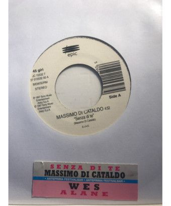 Senza Di Te Alane [Massimo Di Cataldo,...] - Vinyle 7", 45 RPM, Jukebox [product.brand] 1 - Shop I'm Jukebox 