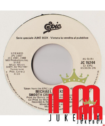 Smooth Criminal In Your Room [Michael Jackson,...] – Vinyl 7", 45 RPM, Jukebox, Stereo [product.brand] 1 - Shop I'm Jukebox 