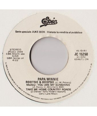 Rootsie & Boopsie Non Finisce Cosi [Papa Winnie,...] - Vinyl 7", 45 RPM, Jukebox [product.brand] 1 - Shop I'm Jukebox 