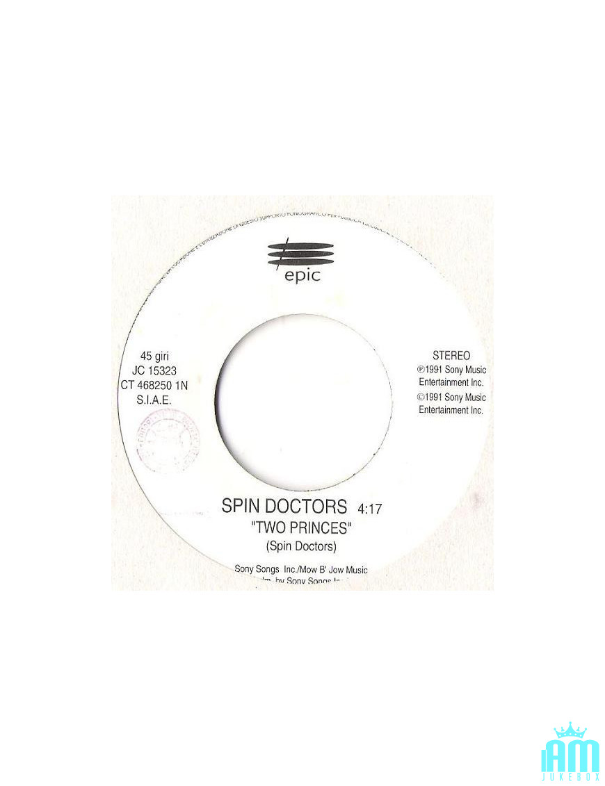 Two Princes Deep Forest [Spin Doctors,...] – Vinyl 7", 45 RPM, Stereo [product.brand] 1 - Shop I'm Jukebox 