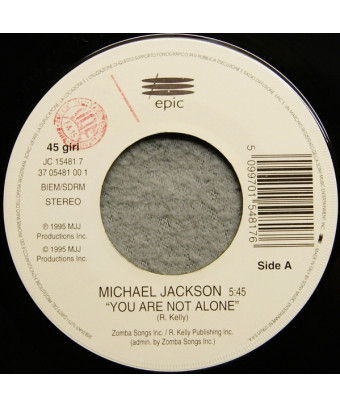 You Are Not Alone I Will Remember [Michael Jackson,...] – Vinyl 7", 45 RPM, Single [product.brand] 1 - Shop I'm Jukebox 