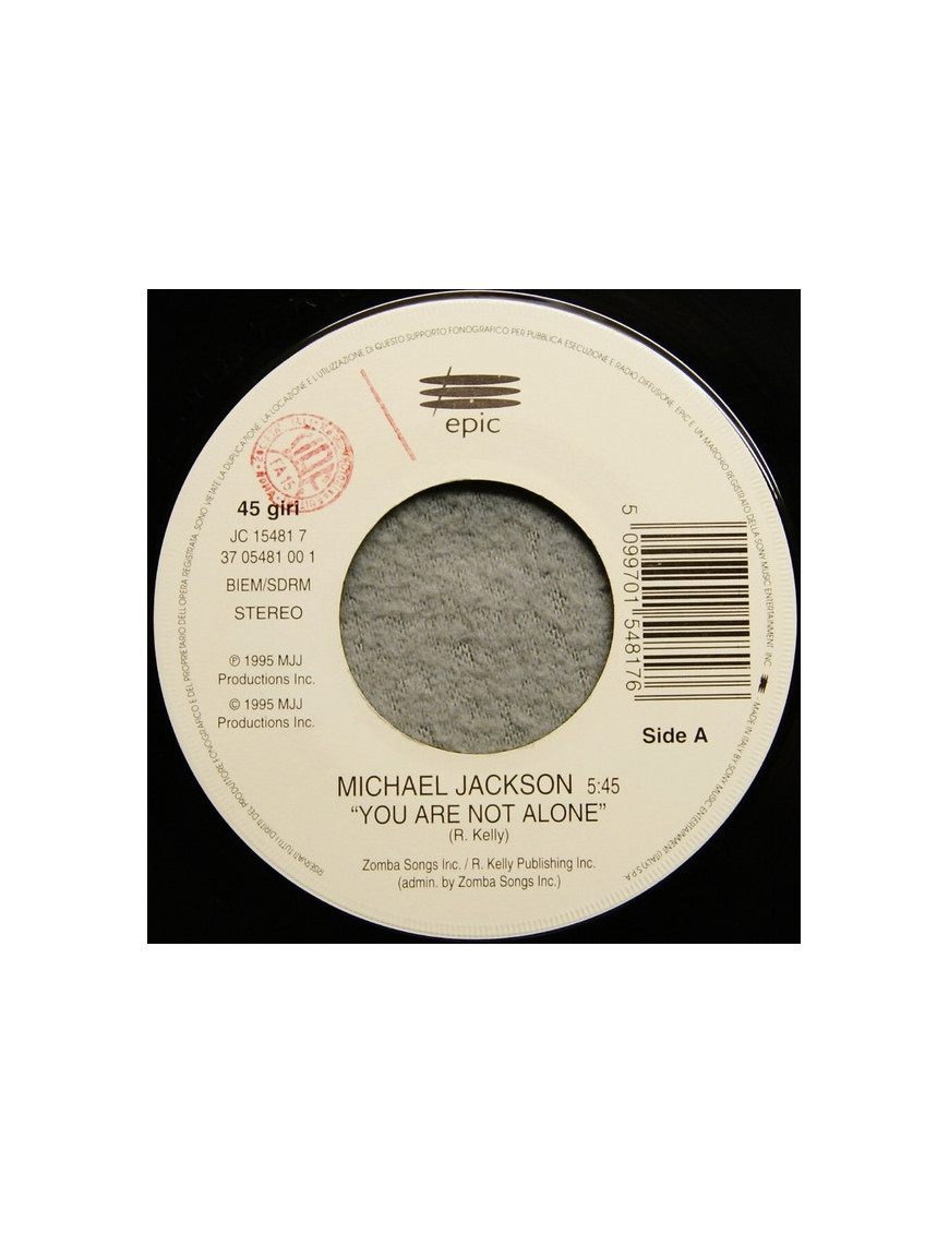 You Are Not Alone   I Will Remember [Michael Jackson,...] - Vinyl 7", 45 RPM, Single
