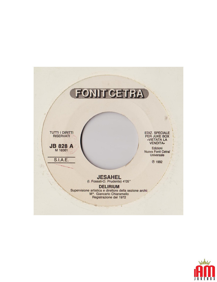 Jesahel Bandiera Gialla The Died Piper [Delirium (5),...] – Vinyl 7", 45 RPM, Jukebox [product.brand] 1 - Shop I'm Jukebox 