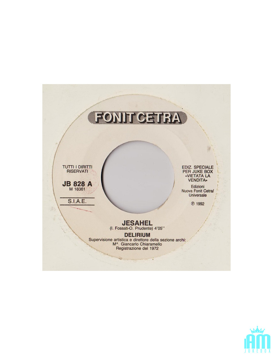 Jesahel Bandiera Gialla The Died Piper [Delirium (5),...] - Vinyle 7", 45 RPM, Jukebox [product.brand] 1 - Shop I'm Jukebox 