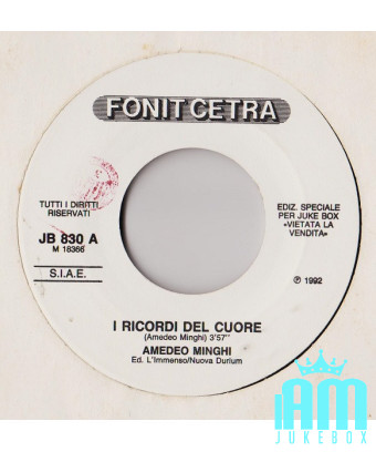 I Souvenirs du cœur méditerranéen [Amedeo Minghi,...] - Vinyl 7", 45 RPM, Jukebox [product.brand] 1 - Shop I'm Jukebox 