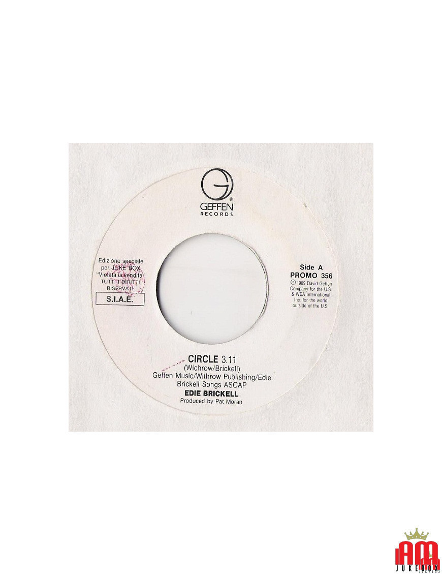 Circle Only I Pazzi Can Love [Edie Brickell,...] – Vinyl 7", 45 RPM, Jukebox [product.brand] 1 - Shop I'm Jukebox 