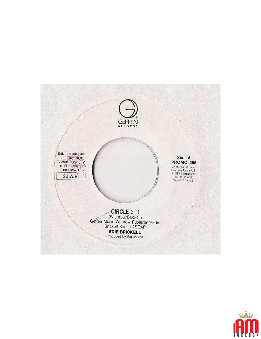 Circle Only I Pazzi Can Love [Edie Brickell,...] - Vinyle 7", 45 RPM, Jukebox [product.brand] 1 - Shop I'm Jukebox 