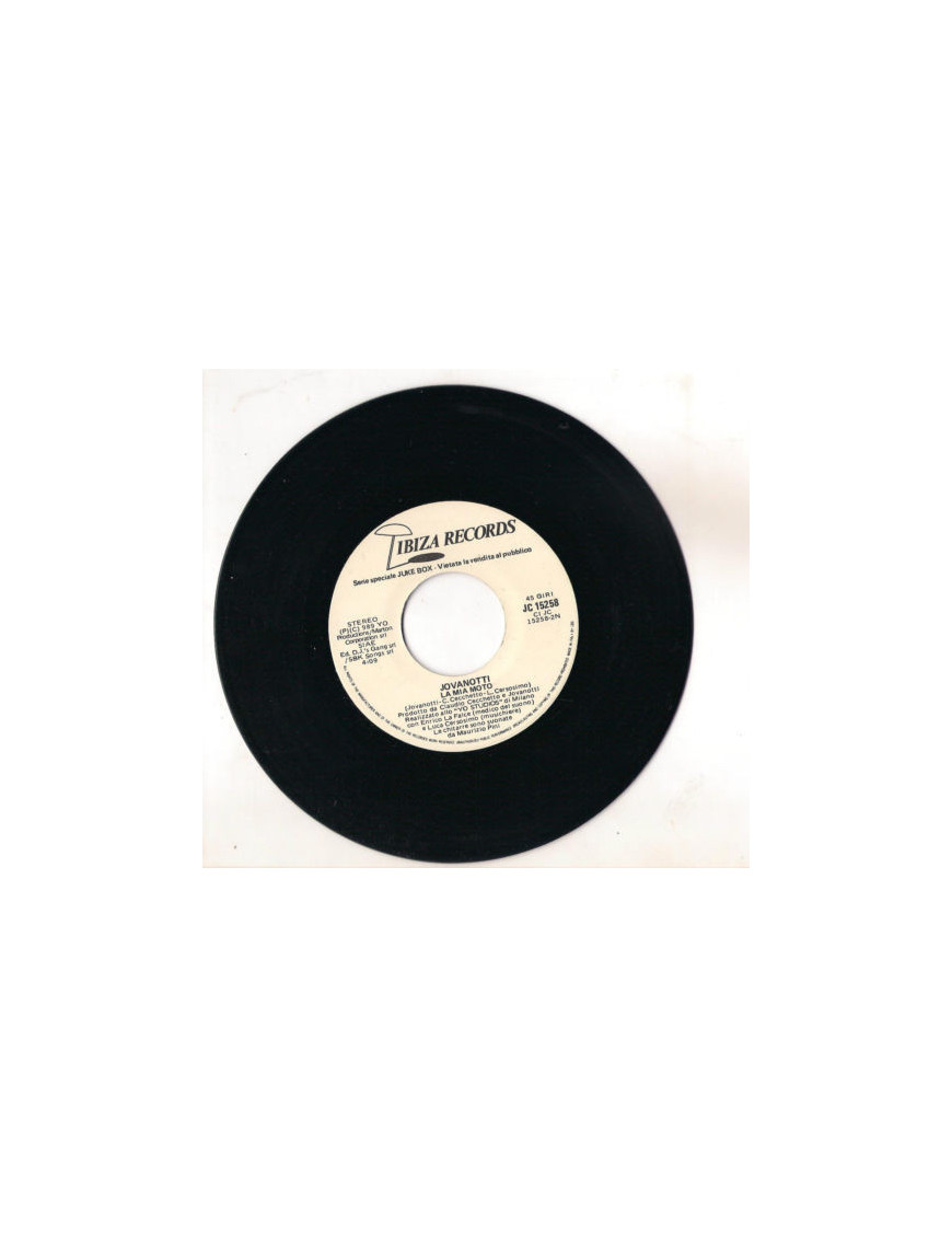 La Mia Moto   Scappa Con Me [Jovanotti] - Vinyl 7", Jukebox, Promo