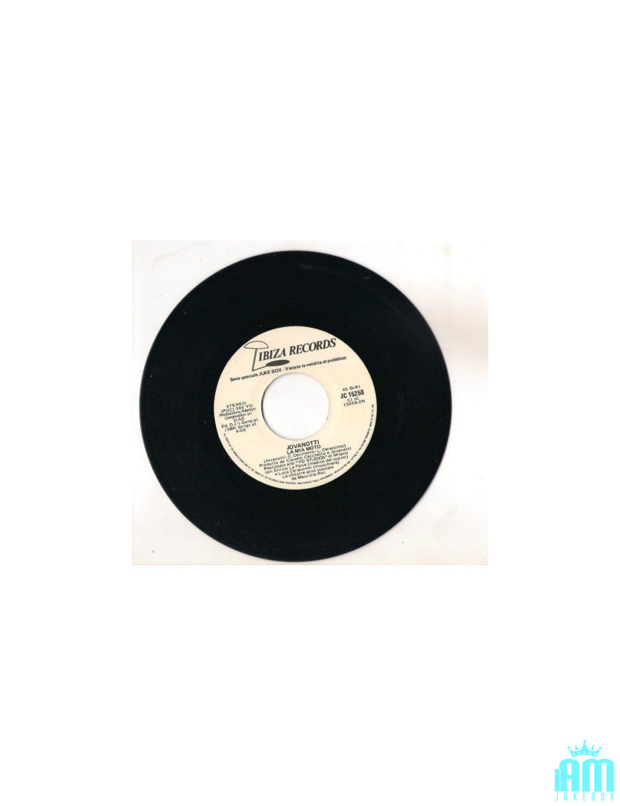 My Motorcycle Runs Away With Me [Jovanotti] - Vinyl 7", Jukebox, Promo [product.brand] 1 - Shop I'm Jukebox 