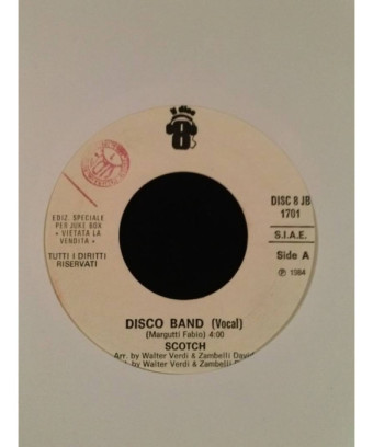 Disco Band   Comanchero [Scotch,...] - Vinyl 7", 45 RPM, Jukebox