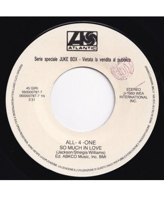 So Much In Love Gin And Juice [All-4-One,...] - Vinyle 7", 45 RPM, Jukebox [product.brand] 1 - Shop I'm Jukebox 