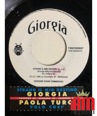 Strange My Destiny Flights Also [Giorgia,...] – Vinyl 7", 45 RPM, Jukebox [product.brand] 1 - Shop I'm Jukebox 