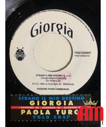 Strange My Destiny I Fly Like This [Giorgia,...] - Vinyl 7", 45 RPM, Jukebox [product.brand] 1 - Shop I'm Jukebox 