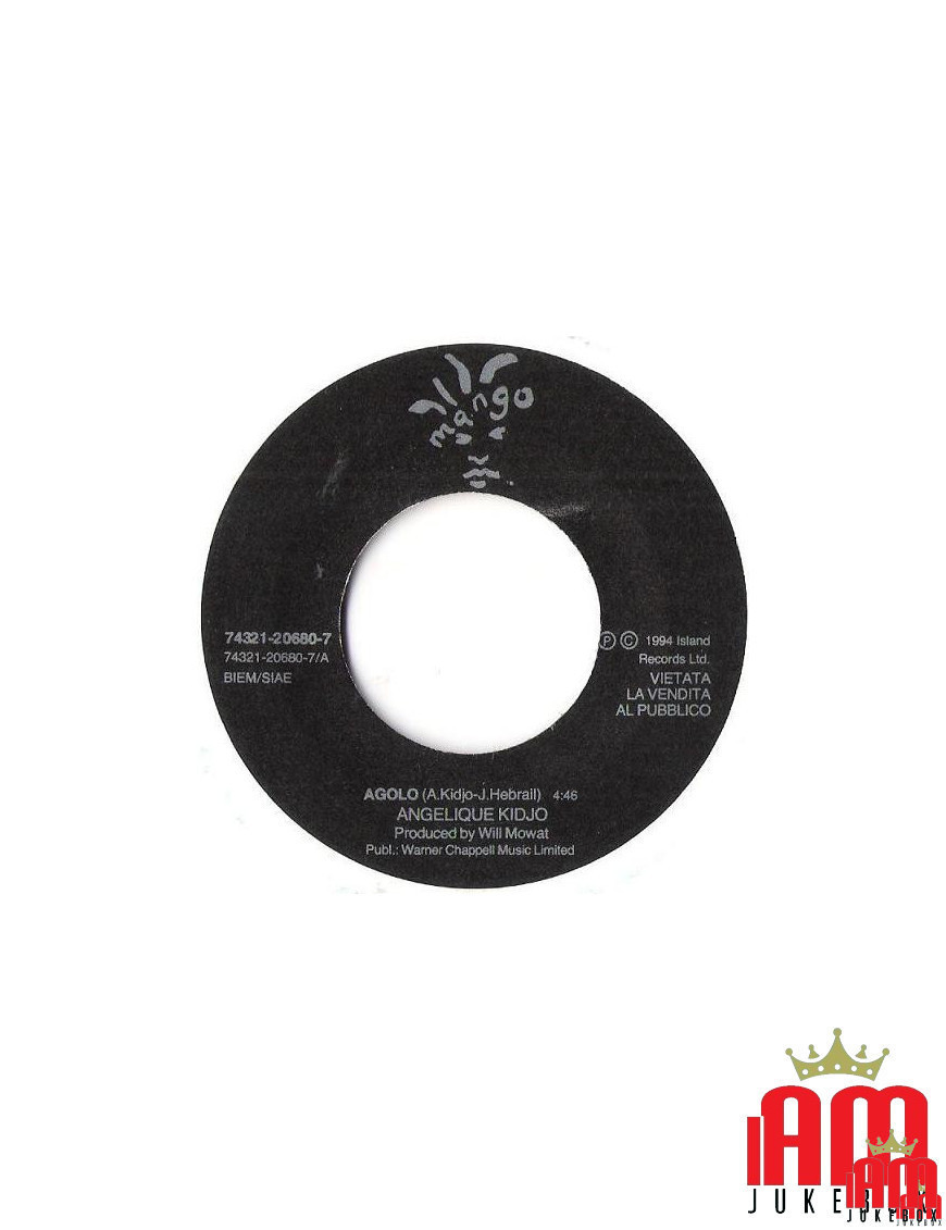 Agolo Look Who's Talking [Angélique Kidjo,...] – Vinyl 7", 45 RPM, Promo [product.brand] 1 - Shop I'm Jukebox 