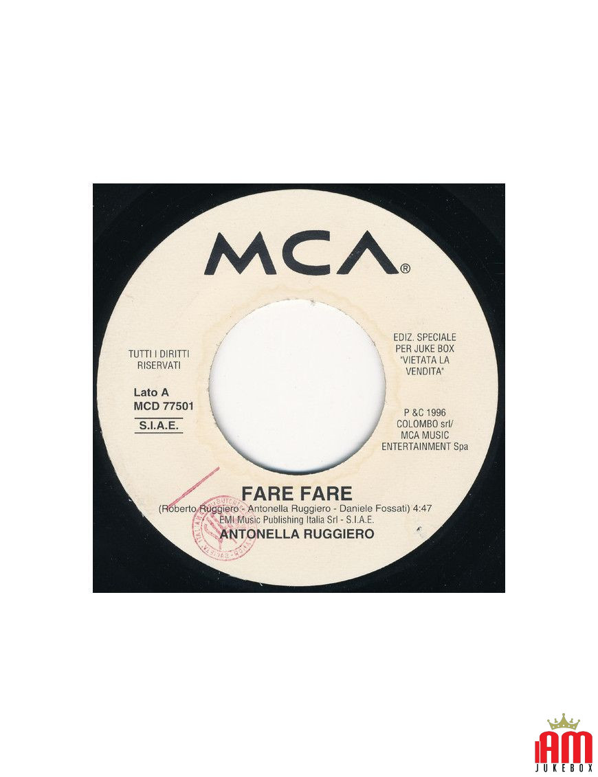 Fare Fare Don't Stop Movin' [Antonella Ruggiero,...] - Vinyle 7", 45 RPM, Promo [product.brand] 1 - Shop I'm Jukebox 