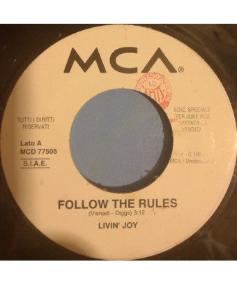 Follow The Rules   Hit Me Off [Livin' Joy,...] - Vinyl 7", 45 RPM, Jukebox, Promo