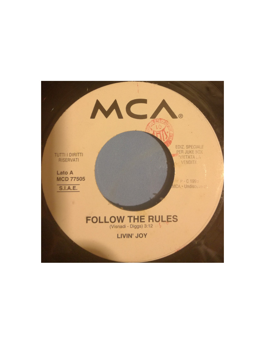 Follow The Rules   Hit Me Off [Livin' Joy,...] - Vinyl 7", 45 RPM, Jukebox, Promo