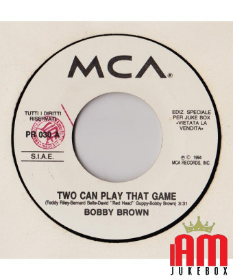 Two Can Play That Game Spirit Inside [Bobby Brown,...] – Vinyl 7", 45 RPM, Jukebox [product.brand] 1 - Shop I'm Jukebox 