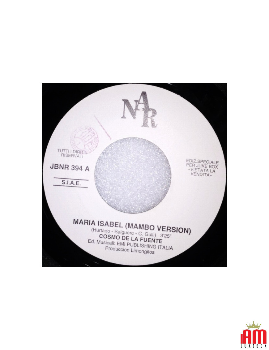 Maria Isabel [Cosmo De La Fuente] – Vinyl 7", 45 RPM, Jukebox [product.brand] 1 - Shop I'm Jukebox 