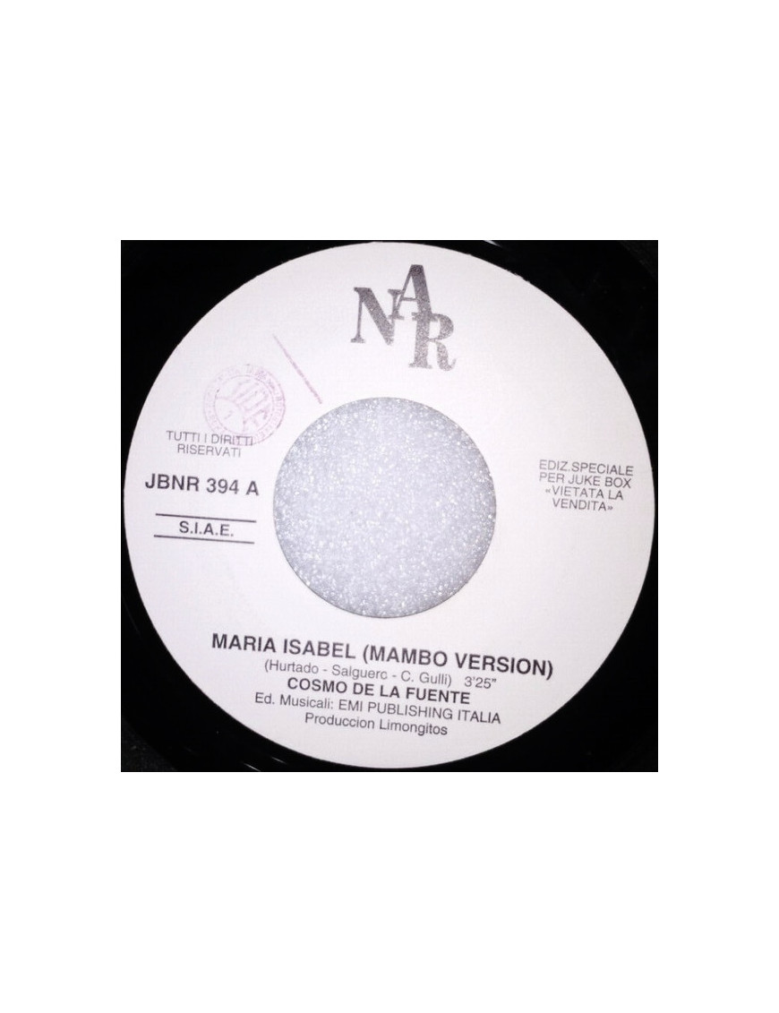 Maria Isabel [Cosmo De La Fuente] - Vinyl 7", 45 RPM, Jukebox [product.brand] 1 - Shop I'm Jukebox 