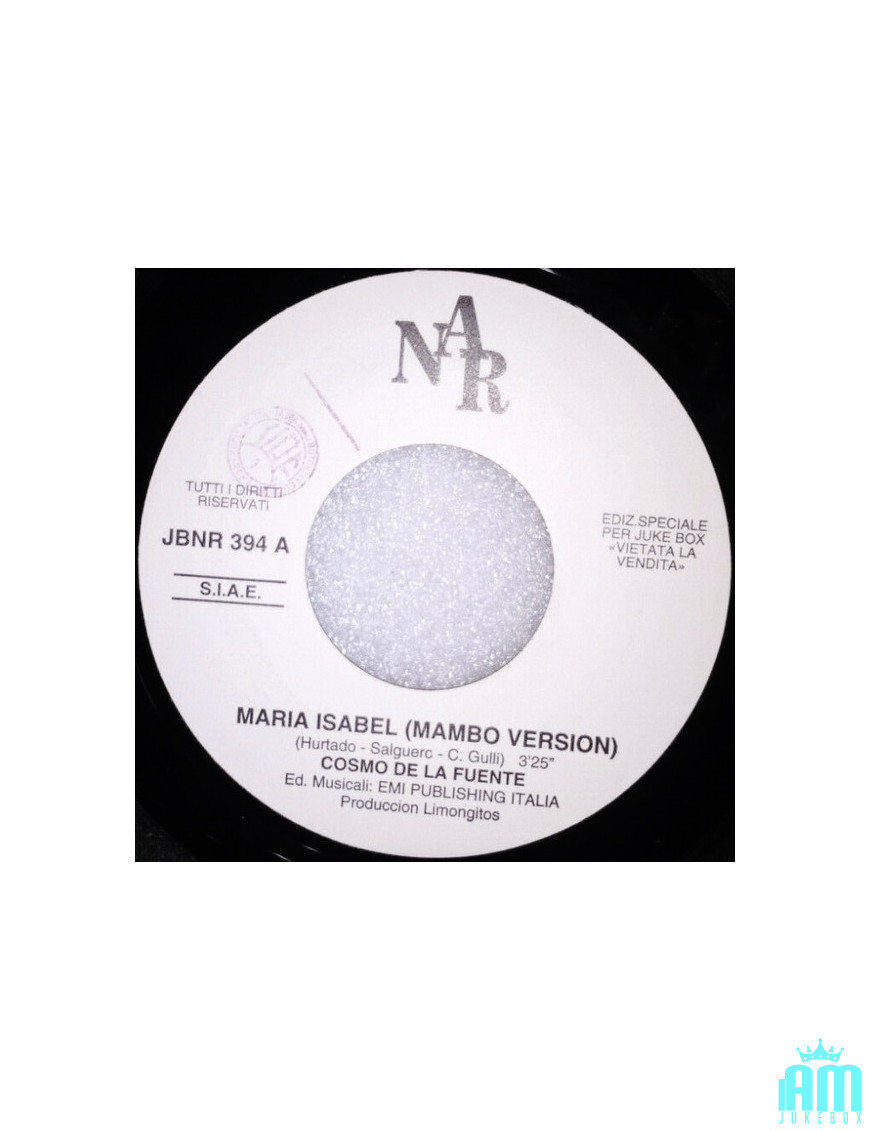 Maria Isabel [Cosmo De La Fuente] - Vinyle 7", 45 TR/MIN, Jukebox [product.brand] 1 - Shop I'm Jukebox 