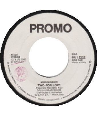 Two For Love Radio Love [Miko Mission,...] - Vinyl 7", 45 RPM, Promo [product.brand] 1 - Shop I'm Jukebox 